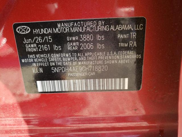 Photo 12 VIN: 5NPDH4AE9GH718820 - HYUNDAI ELANTRA SE 