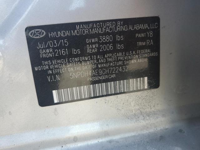 Photo 11 VIN: 5NPDH4AE9GH722432 - HYUNDAI ELANTRA SE 