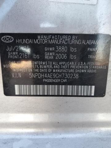 Photo 11 VIN: 5NPDH4AE9GH730238 - HYUNDAI ELANTRA 