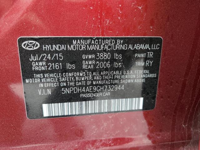 Photo 11 VIN: 5NPDH4AE9GH732944 - HYUNDAI ELANTRA 