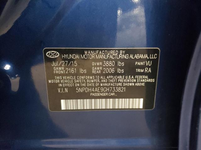 Photo 11 VIN: 5NPDH4AE9GH733821 - HYUNDAI ELANTRA 