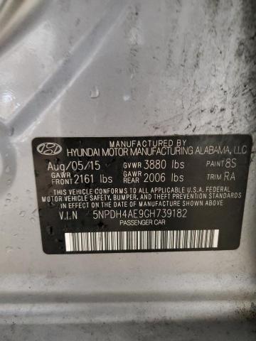 Photo 12 VIN: 5NPDH4AE9GH739182 - HYUNDAI ELANTRA SE 