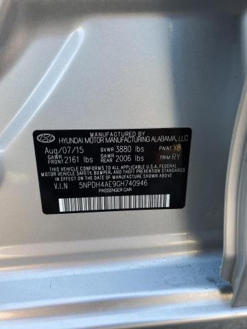 Photo 11 VIN: 5NPDH4AE9GH740946 - HYUNDAI ELANTRA 