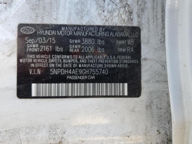 Photo 11 VIN: 5NPDH4AE9GH755740 - HYUNDAI ELANTRA SE 