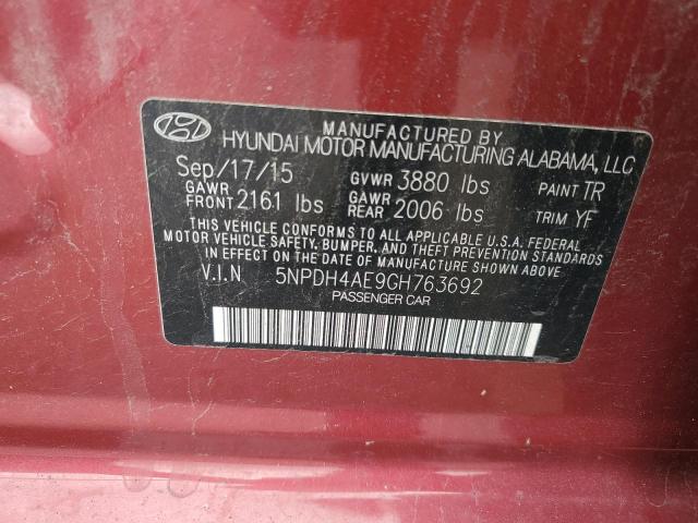 Photo 11 VIN: 5NPDH4AE9GH763692 - HYUNDAI ELANTRA 