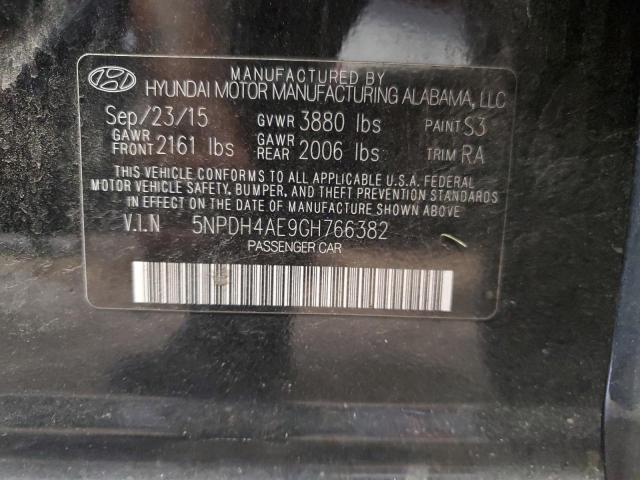 Photo 11 VIN: 5NPDH4AE9GH766382 - HYUNDAI ELANTRA SE 