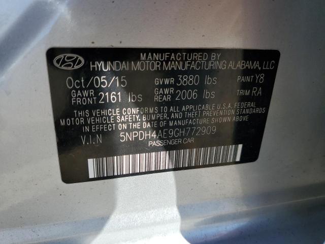 Photo 9 VIN: 5NPDH4AE9GH772909 - HYUNDAI ELANTRA SE 