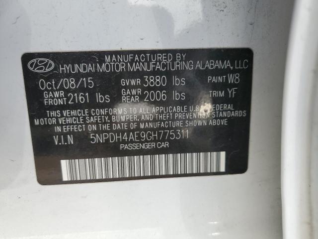 Photo 12 VIN: 5NPDH4AE9GH775311 - HYUNDAI ELANTRA SE 