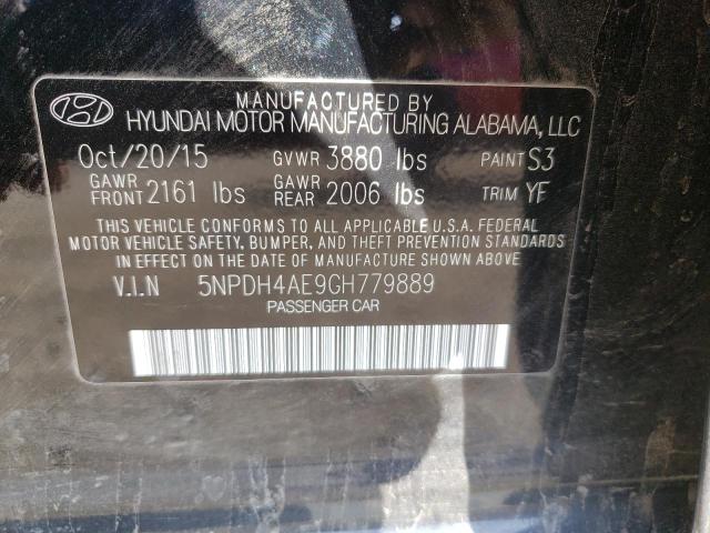 Photo 11 VIN: 5NPDH4AE9GH779889 - HYUNDAI ELANTRA SE 