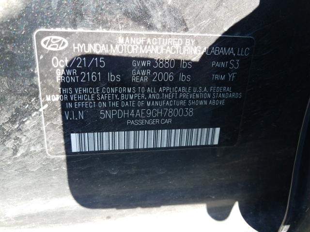 Photo 9 VIN: 5NPDH4AE9GH780038 - HYUNDAI ELANTRA SE 