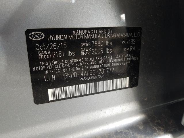 Photo 9 VIN: 5NPDH4AE9GH781772 - HYUNDAI ELANTRA SE 