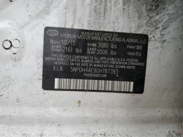 Photo 11 VIN: 5NPDH4AE9GH787393 - HYUNDAI ELANTRA SE 