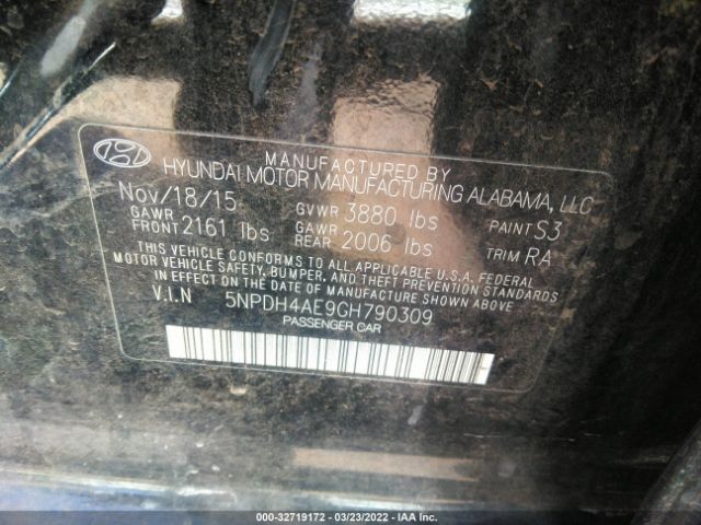 Photo 8 VIN: 5NPDH4AE9GH790309 - HYUNDAI ELANTRA 