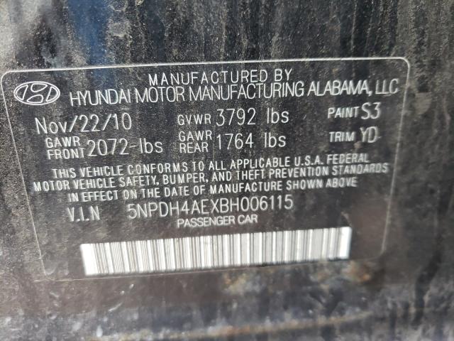 Photo 9 VIN: 5NPDH4AEXBH006115 - HYUNDAI ELANTRA GL 