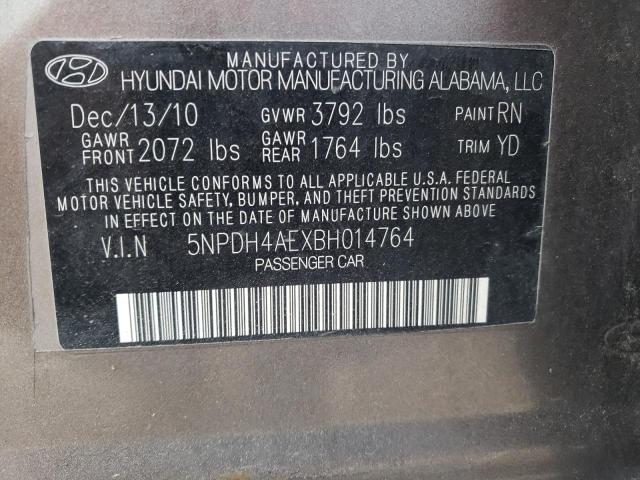 Photo 9 VIN: 5NPDH4AEXBH014764 - HYUNDAI ELANTRA GL 