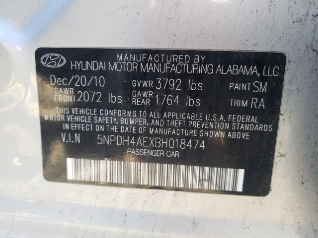 Photo 9 VIN: 5NPDH4AEXBH018474 - HYUNDAI ELANTRA GL 