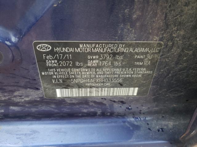 Photo 9 VIN: 5NPDH4AEXBH033556 - HYUNDAI ELANTRA GL 