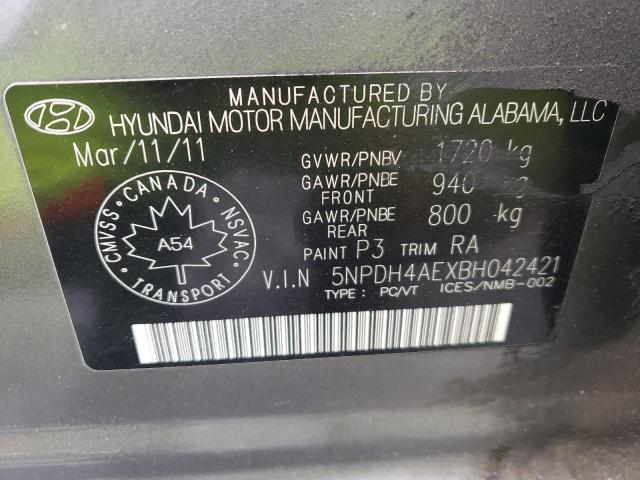 Photo 12 VIN: 5NPDH4AEXBH042421 - HYUNDAI ELANTRA GL 