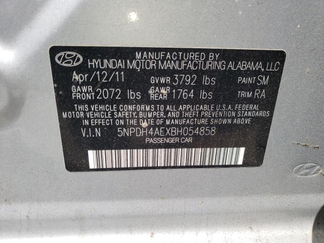 Photo 9 VIN: 5NPDH4AEXBH054858 - HYUNDAI ELANTRA GL 