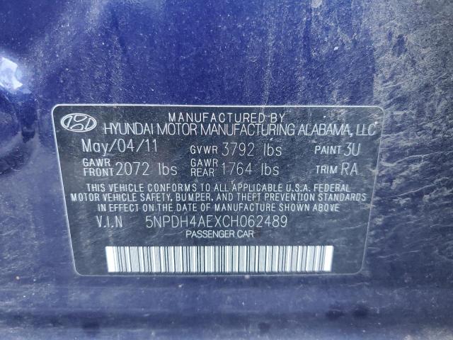 Photo 11 VIN: 5NPDH4AEXCH062489 - HYUNDAI ELANTRA GL 