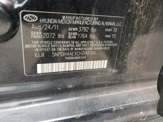 Photo 9 VIN: 5NPDH4AEXCH099784 - HYUNDAI ELANTRA GL 