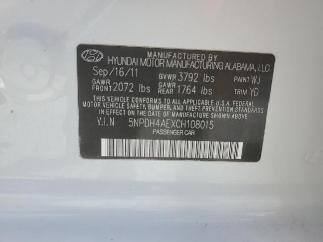 Photo 11 VIN: 5NPDH4AEXCH108015 - HYUNDAI ELANTRA 