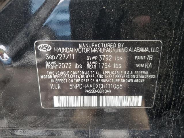 Photo 11 VIN: 5NPDH4AEXCH111058 - HYUNDAI ELANTRA 