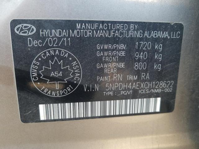 Photo 11 VIN: 5NPDH4AEXCH128622 - HYUNDAI ELANTRA GL 