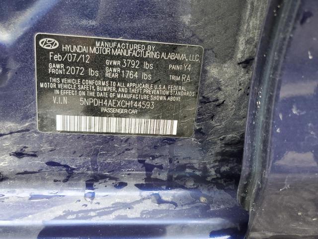 Photo 11 VIN: 5NPDH4AEXCH144593 - HYUNDAI ELANTRA 