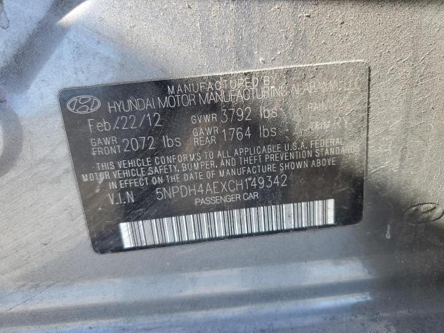 Photo 12 VIN: 5NPDH4AEXCH149342 - HYUNDAI ELANTRA GL 