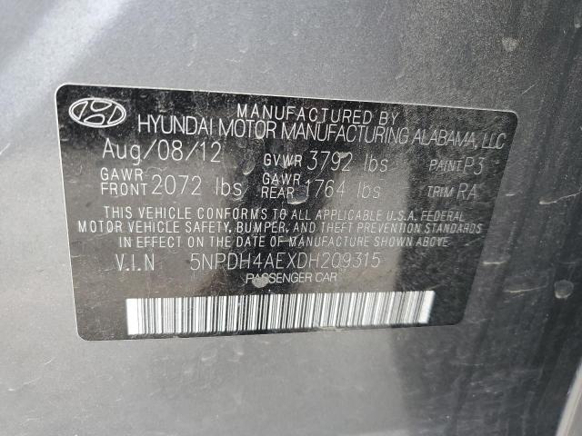 Photo 12 VIN: 5NPDH4AEXDH209315 - HYUNDAI ELANTRA 