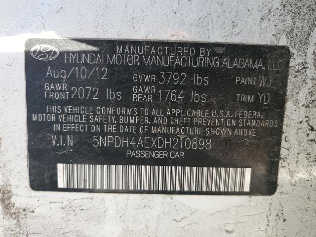 Photo 11 VIN: 5NPDH4AEXDH210898 - HYUNDAI ELANTRA GL 