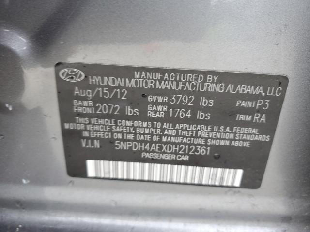 Photo 11 VIN: 5NPDH4AEXDH212361 - HYUNDAI ELANTRA GL 