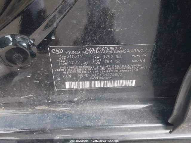 Photo 8 VIN: 5NPDH4AEXDH223800 - HYUNDAI ELANTRA 