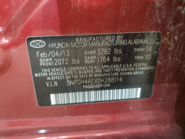 Photo 11 VIN: 5NPDH4AEXDH288114 - HYUNDAI ELANTRA GL 