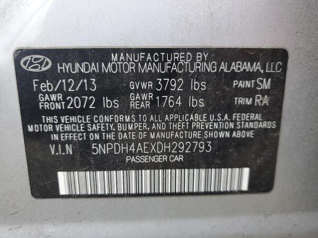 Photo 11 VIN: 5NPDH4AEXDH292793 - HYUNDAI ELANTRA GL 