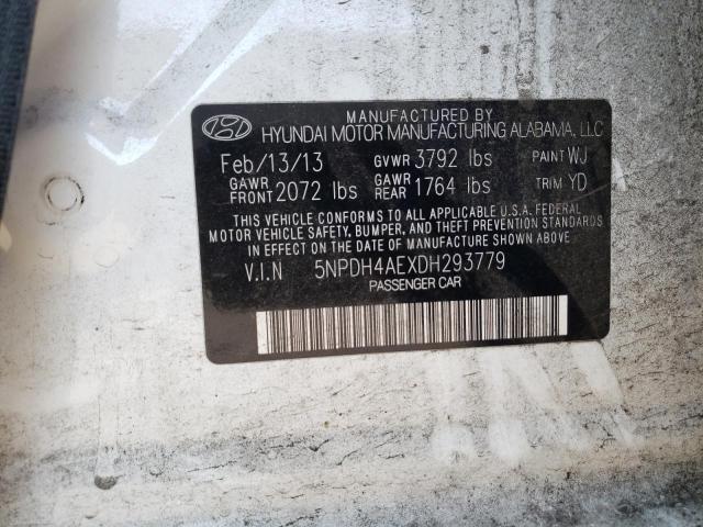 Photo 9 VIN: 5NPDH4AEXDH293779 - HYUNDAI ELANTRA GL 