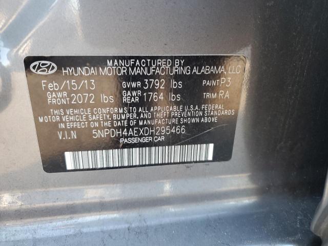 Photo 11 VIN: 5NPDH4AEXDH295466 - HYUNDAI ELANTRA GL 