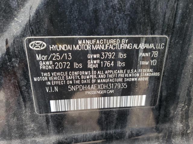 Photo 11 VIN: 5NPDH4AEXDH317935 - HYUNDAI ELANTRA GL 