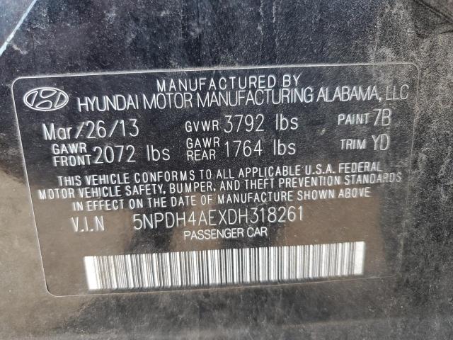 Photo 12 VIN: 5NPDH4AEXDH318261 - HYUNDAI ELANTRA GL 