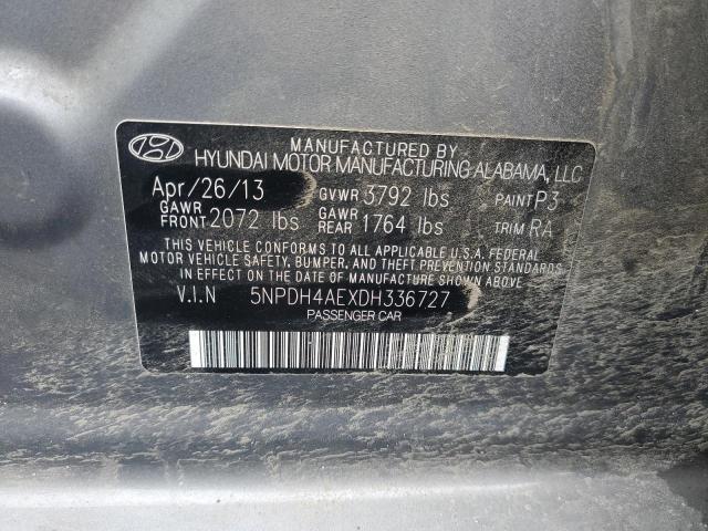 Photo 9 VIN: 5NPDH4AEXDH336727 - HYUNDAI ELANTRA GL 