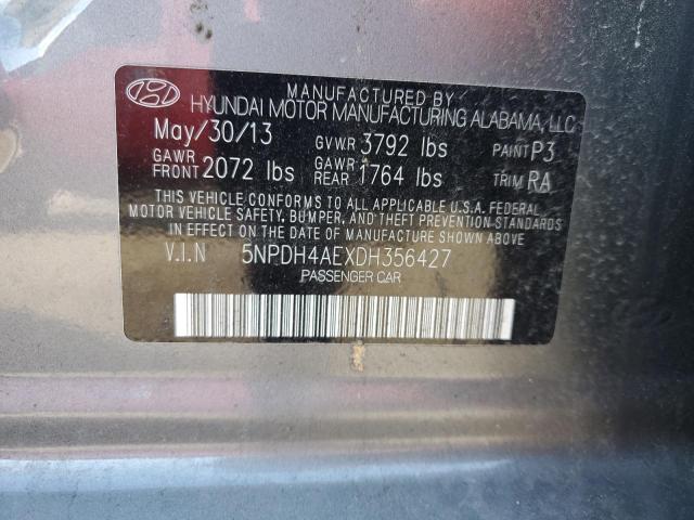 Photo 11 VIN: 5NPDH4AEXDH356427 - HYUNDAI ELANTRA GL 