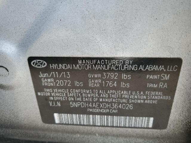 Photo 11 VIN: 5NPDH4AEXDH364026 - HYUNDAI ELANTRA 