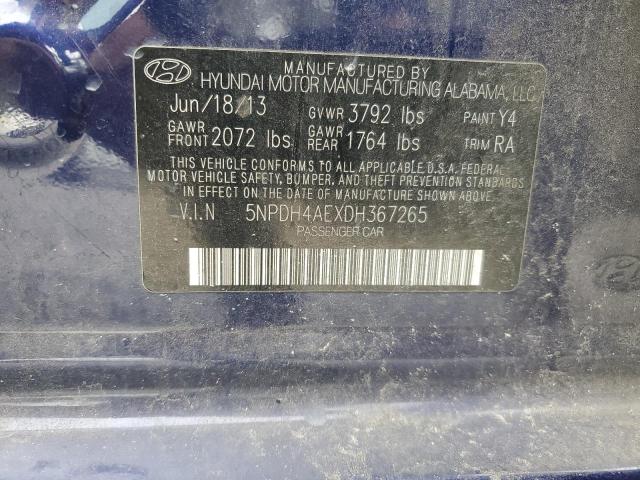 Photo 11 VIN: 5NPDH4AEXDH367265 - HYUNDAI ELANTRA 