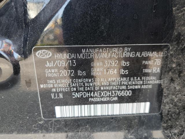 Photo 11 VIN: 5NPDH4AEXDH376600 - HYUNDAI ELANTRA GL 