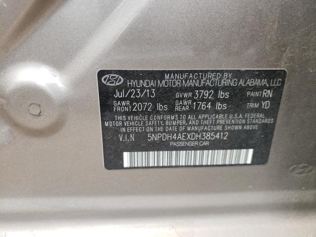 Photo 9 VIN: 5NPDH4AEXDH385412 - HYUNDAI ELANTRA GL 