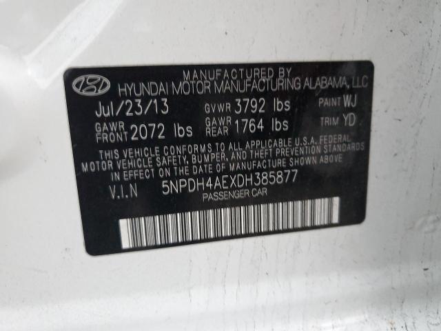 Photo 12 VIN: 5NPDH4AEXDH385877 - HYUNDAI ELANTRA 