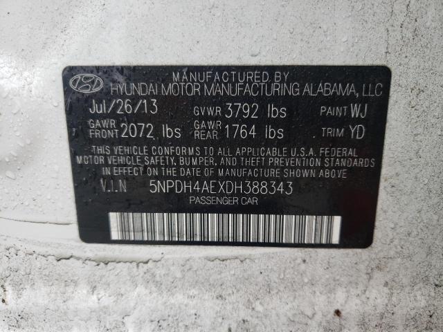 Photo 11 VIN: 5NPDH4AEXDH388343 - HYUNDAI ELANTRA GL 