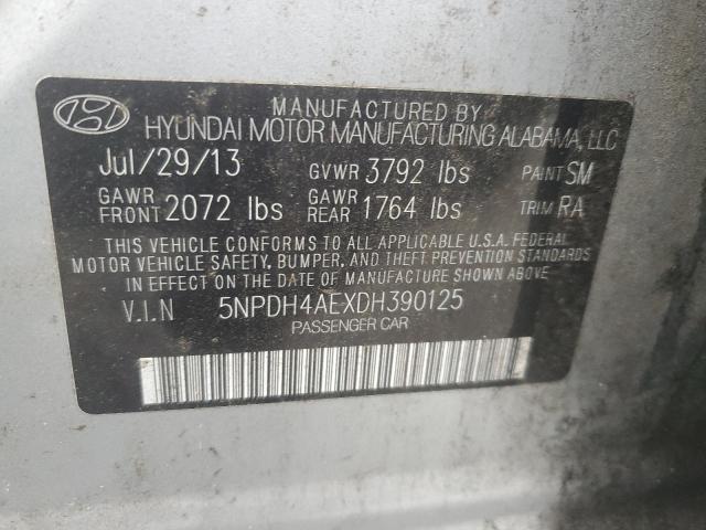 Photo 11 VIN: 5NPDH4AEXDH390125 - HYUNDAI ELANTRA 