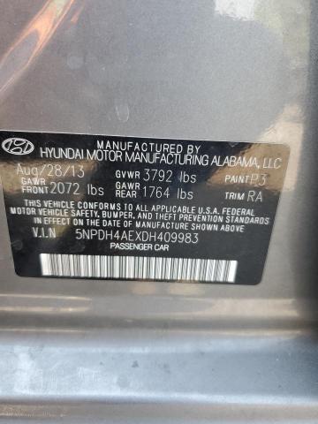 Photo 11 VIN: 5NPDH4AEXDH409983 - HYUNDAI ELANTRA GL 